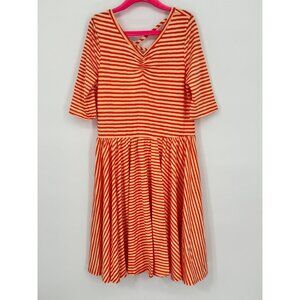 Dotdotsmile Girls Dress Size 8/10  Orange and Yellow Stripes New with Tags